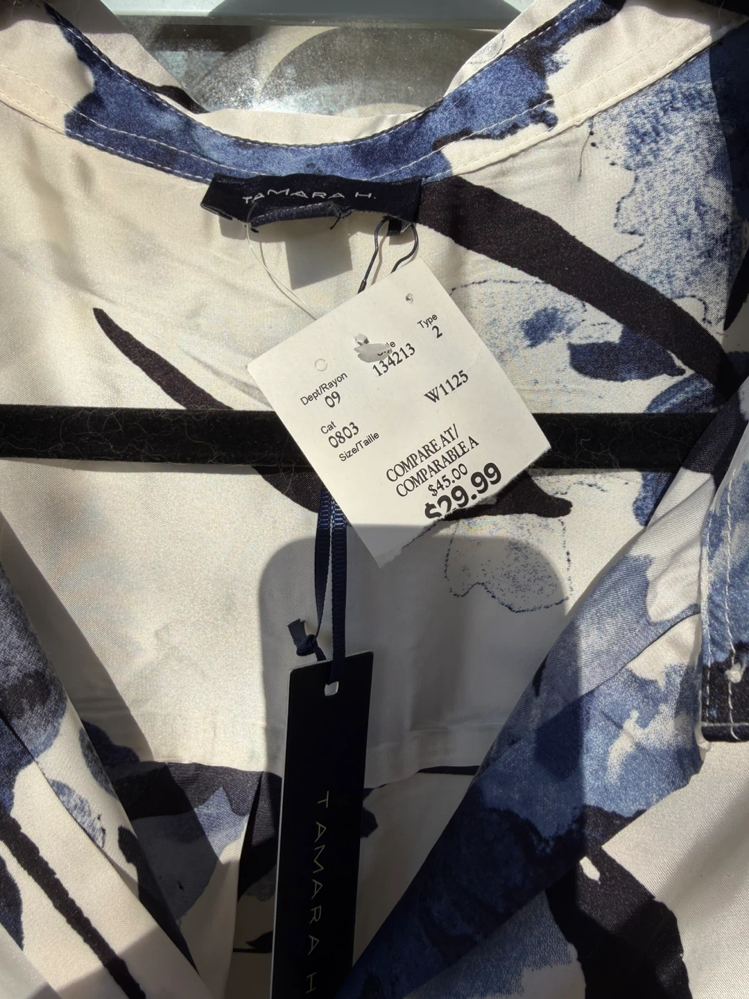 Tamara H. Women's 3X Floral Print Button-Up Shirt - photo 2