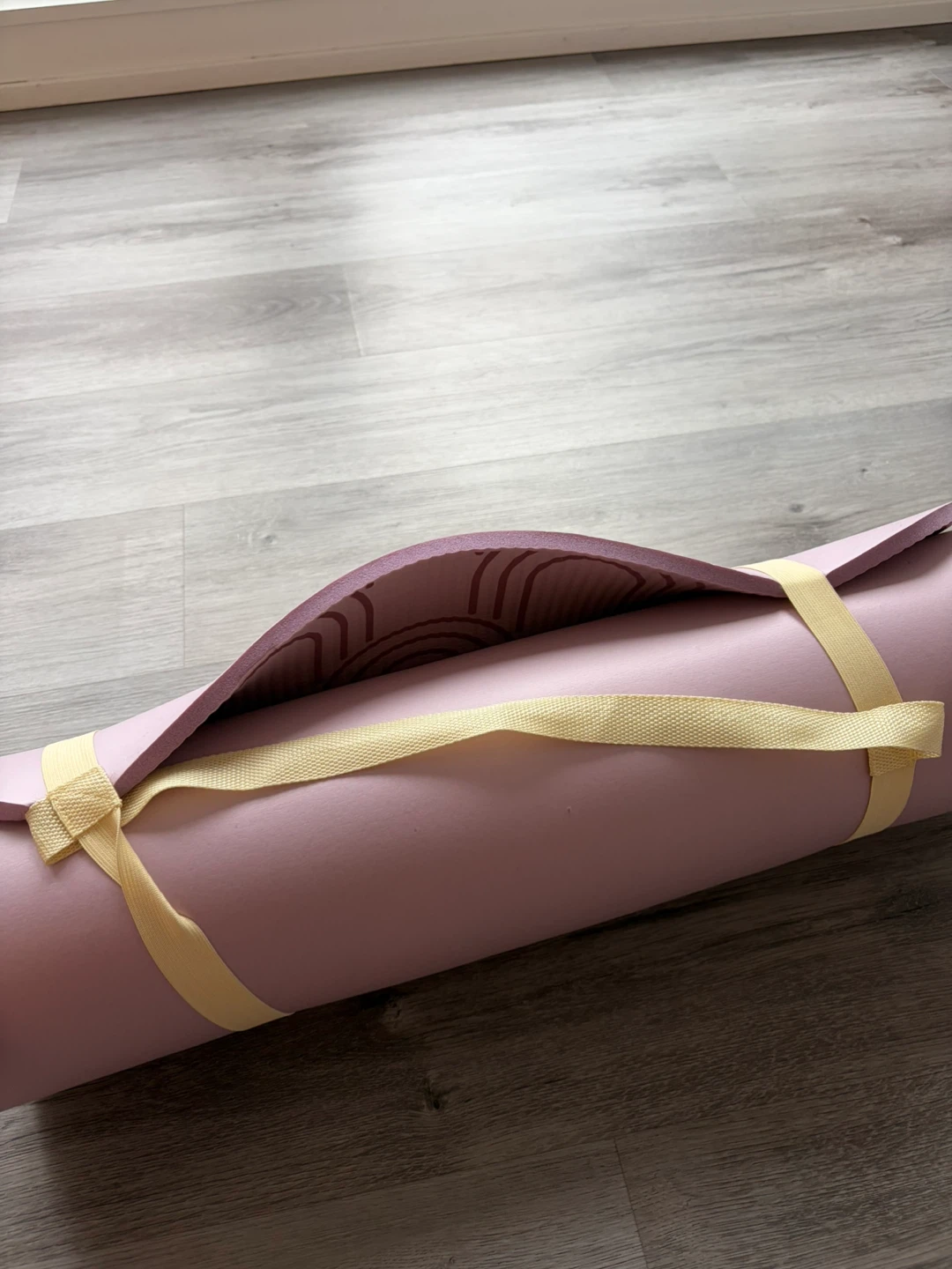 Pink Yoga Mat with Straps - photo 2