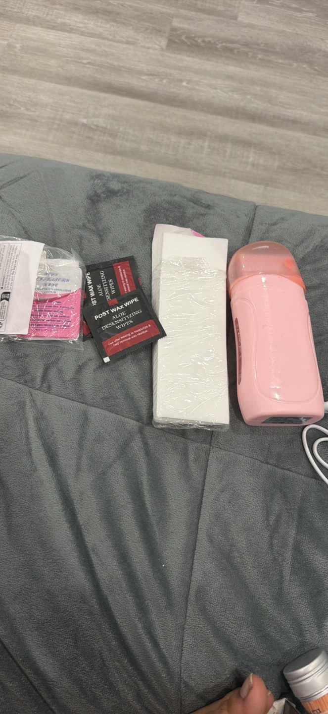 Pink Wax Warmer Kit with Accessories