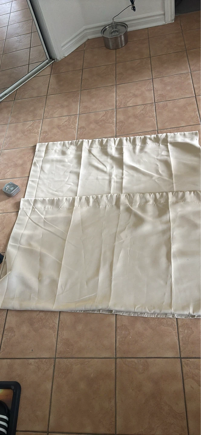 Cream coloured curtains (set of 2) - photo 2
