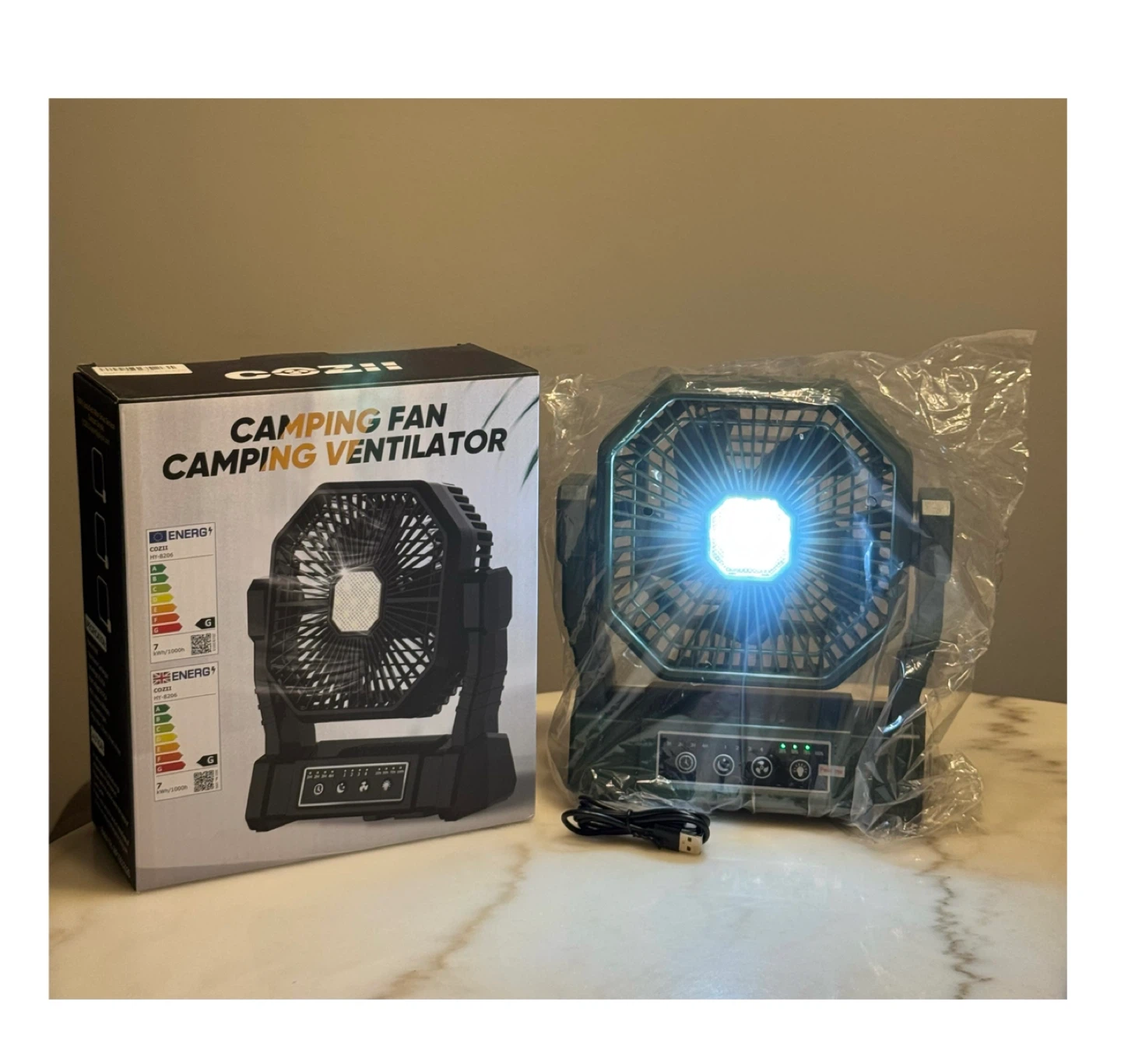 Brand new Portable Fan Rechargeable, Camping Fan - photo 2