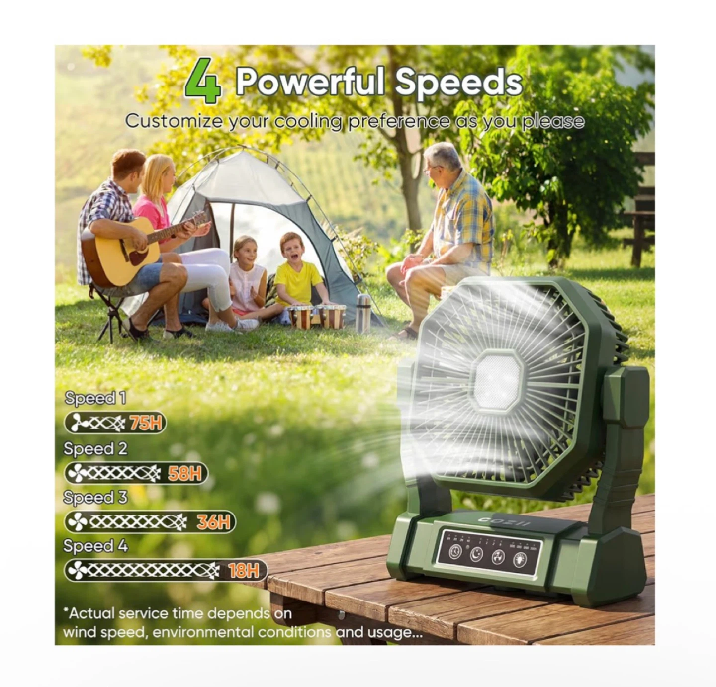Brand new Portable Fan Rechargeable, Camping Fan - photo 5