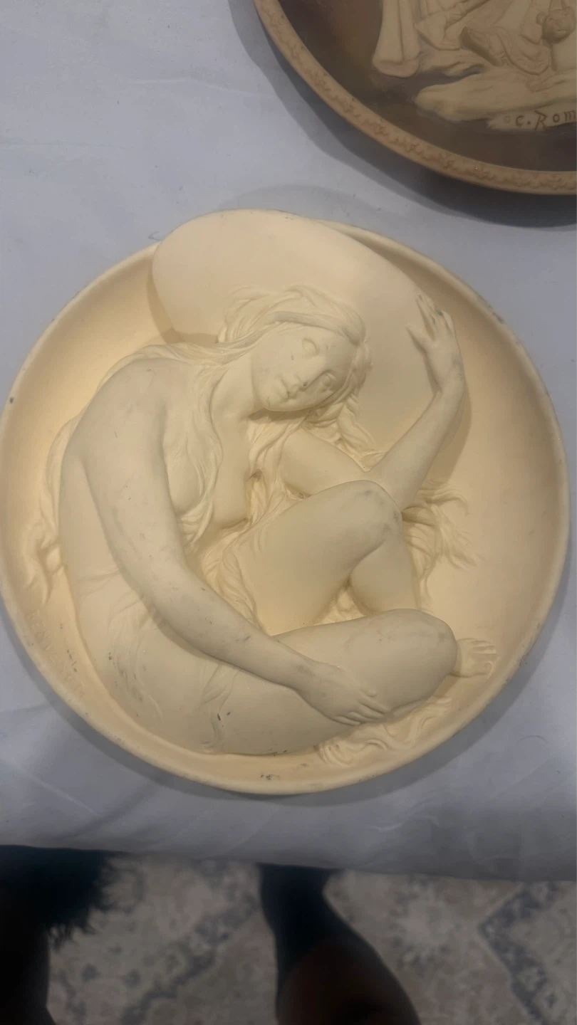 Incolay Stone "The Taj Mahal Lovers" Collectible Plate - photo 5