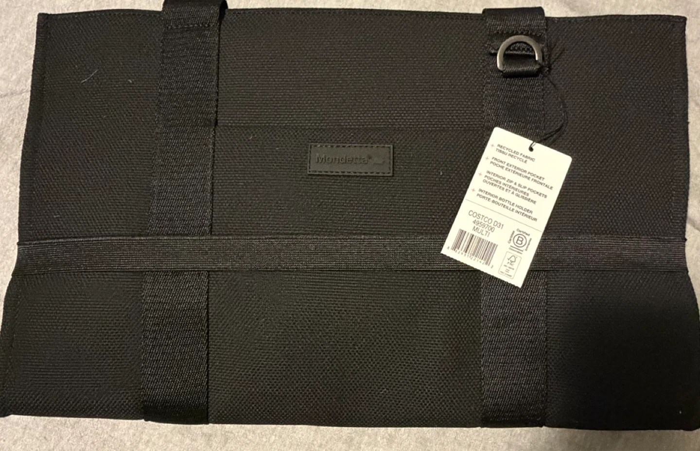 Mondetta Black Tote Bag