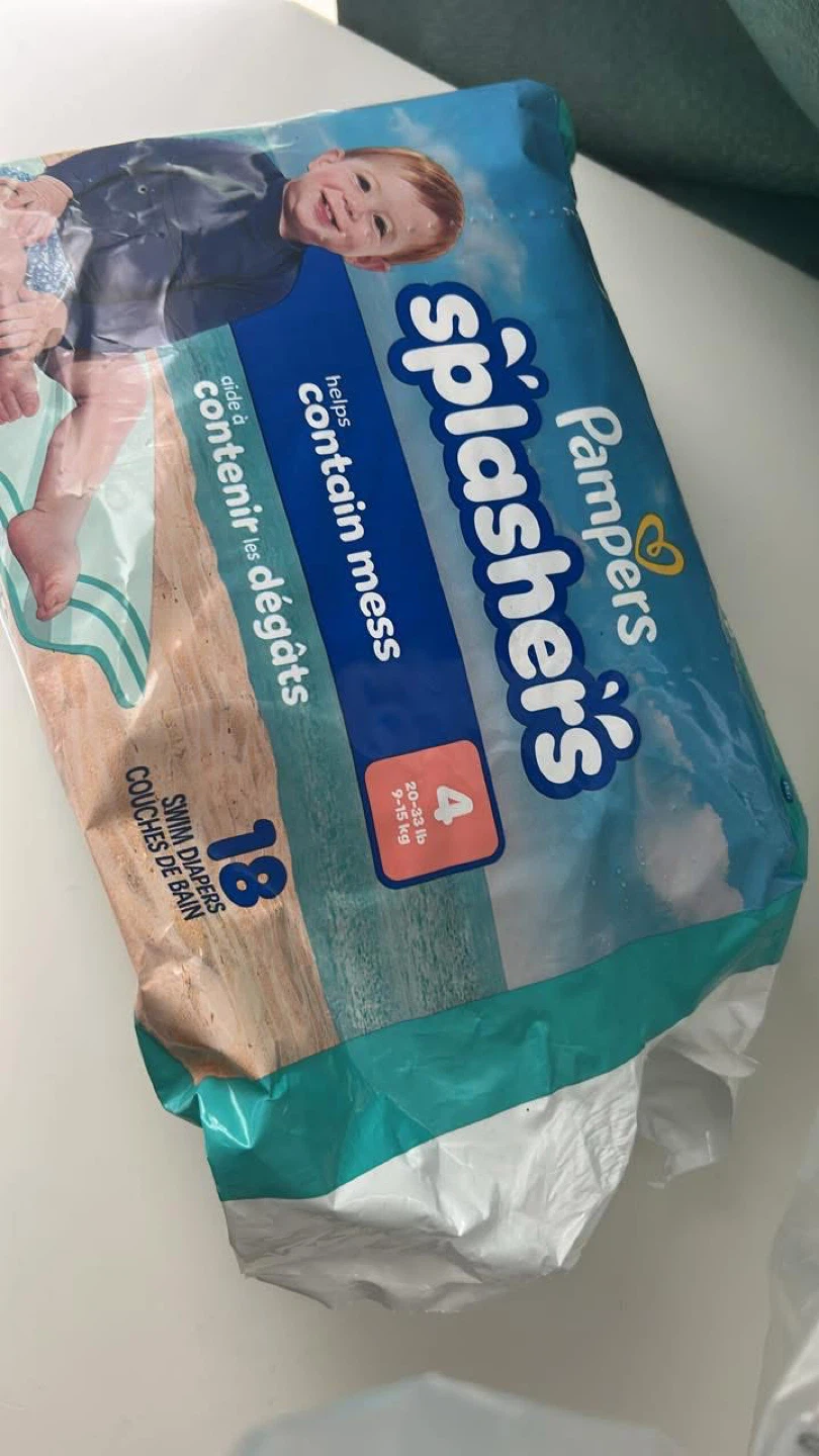 Pampers Splashers Swim Diapers Size 4 - 18 count