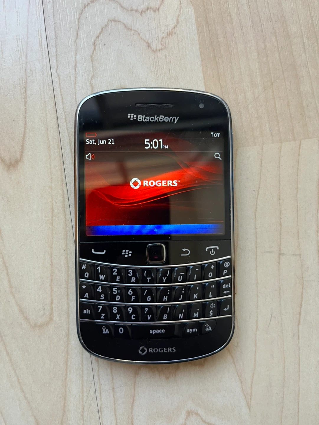 BlackBerry Bold 9900 with holster