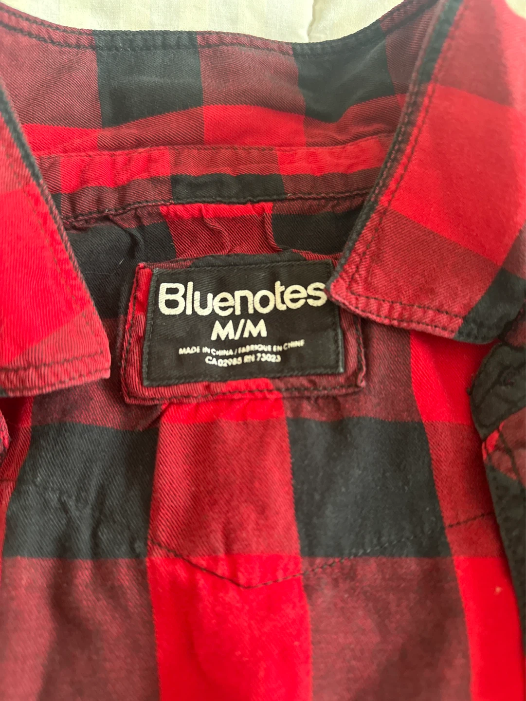 Bluenotes Red & Black Plaid Flannel Shirt - M/M - photo 2