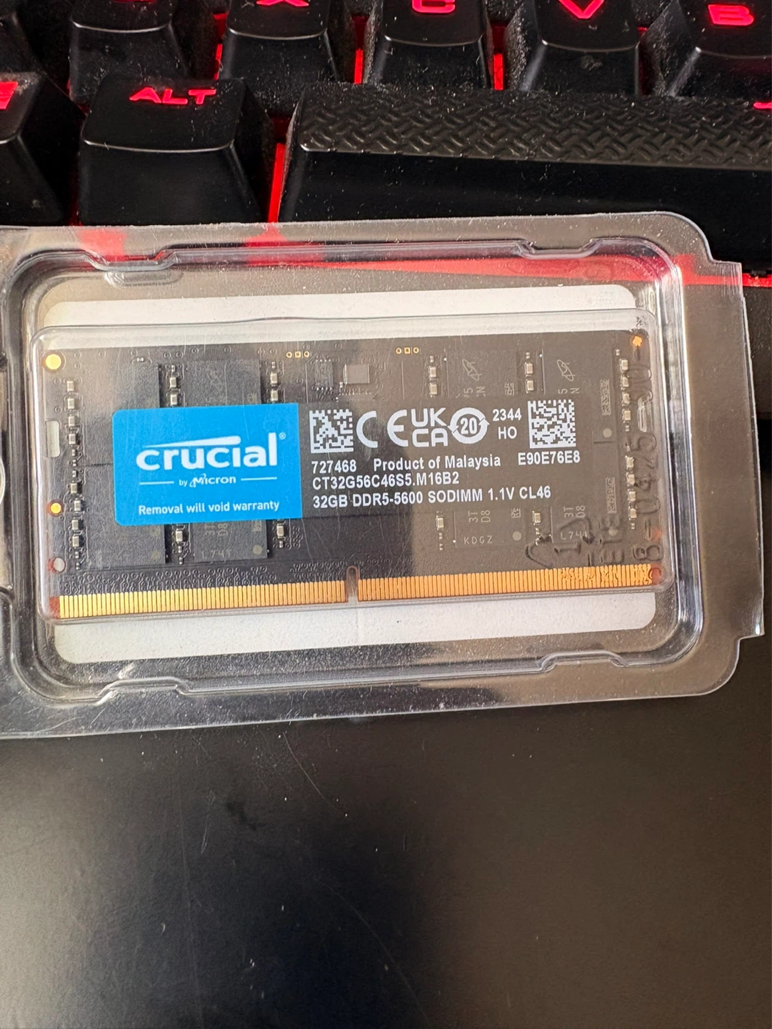 Crucial 32GB DDR5-5600 SODIMM Laptop RAM - photo 2