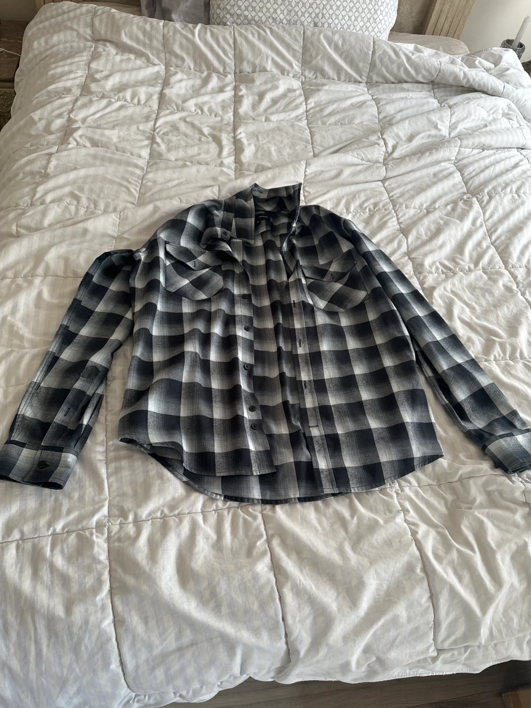 Hurley Plaid Long Sleeve Shirt - Men's Size Medium