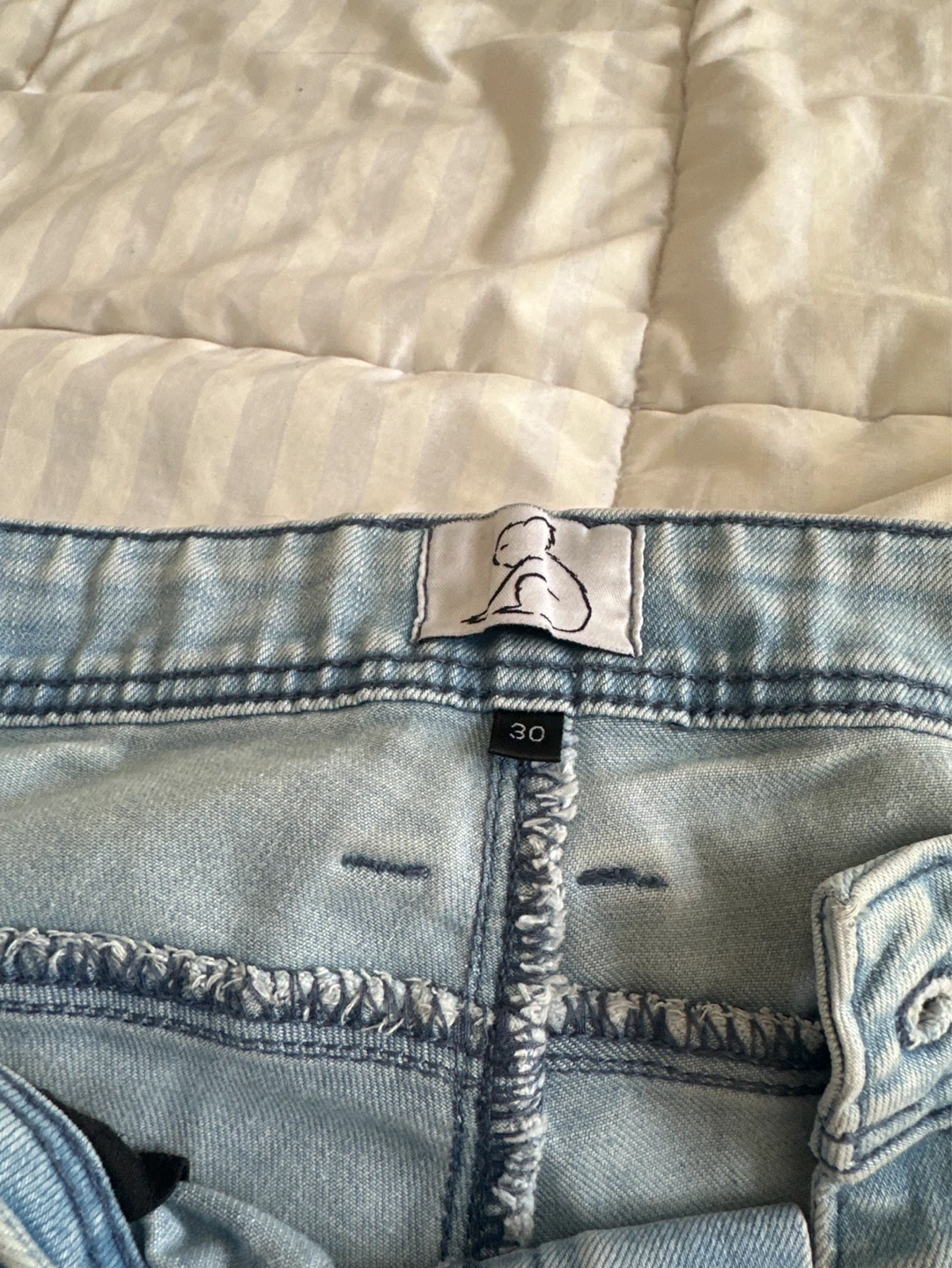 Light Wash Ripped Jogger Jeans - Size 30 - photo 2