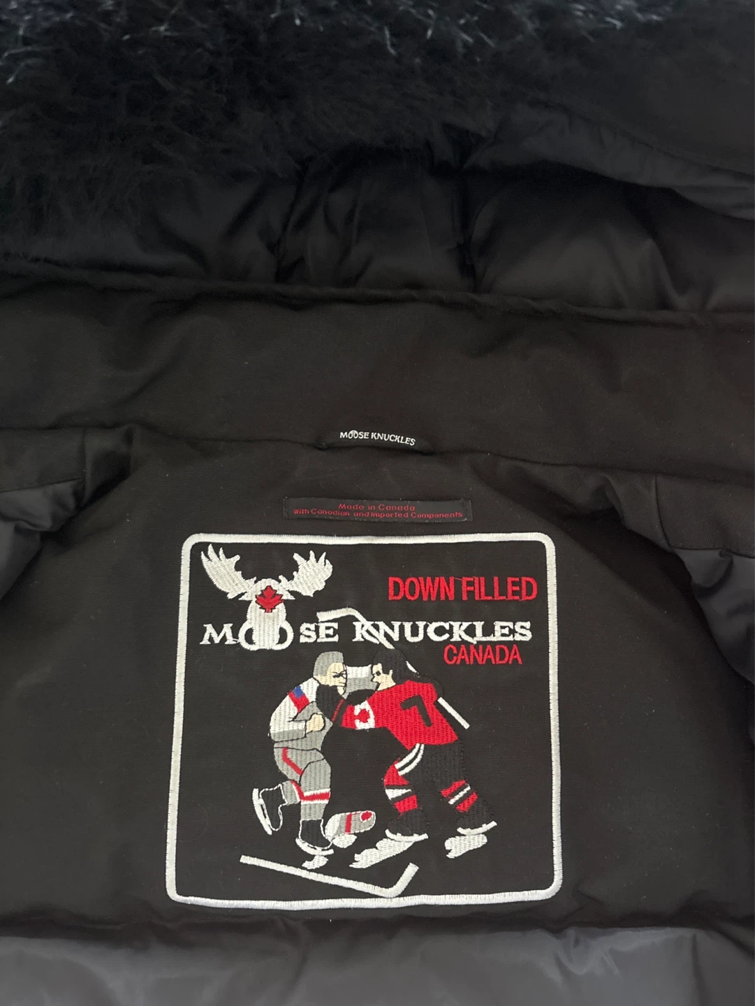 Moose Knuckles Black Down Filled Jacket - photo 3