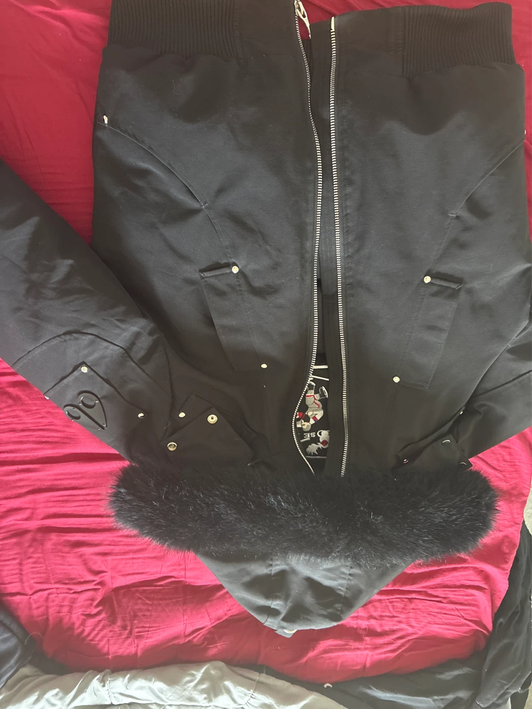 Moose Knuckles Black Down Filled Jacket