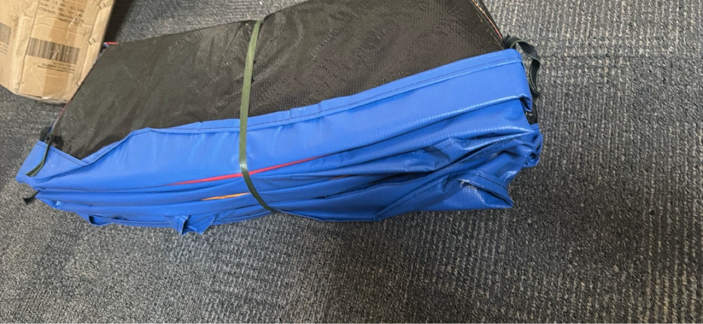 Blue Trampoline Mat