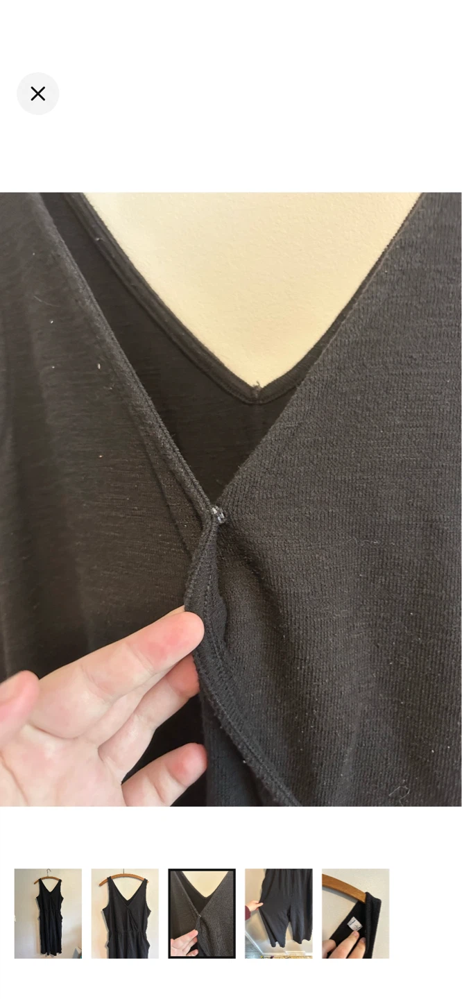 Old Navy Black Sleeveless Wrap Jumpsuit Size L - photo 3