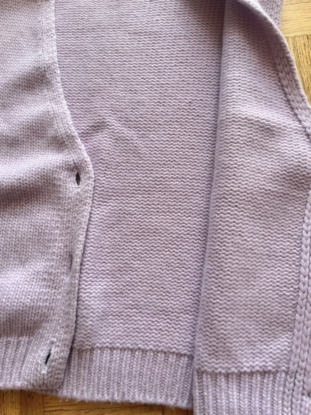 Light purple cashmere vest cardigan - photo 3