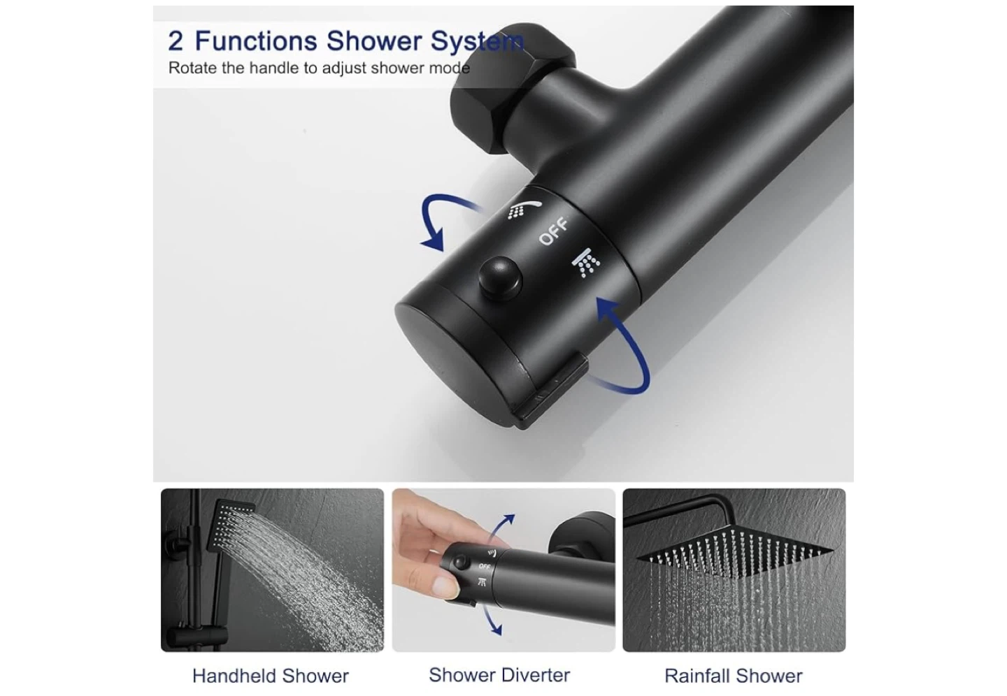 Thermostatic Shower /Rainfall and Handheld Heads - photo 3