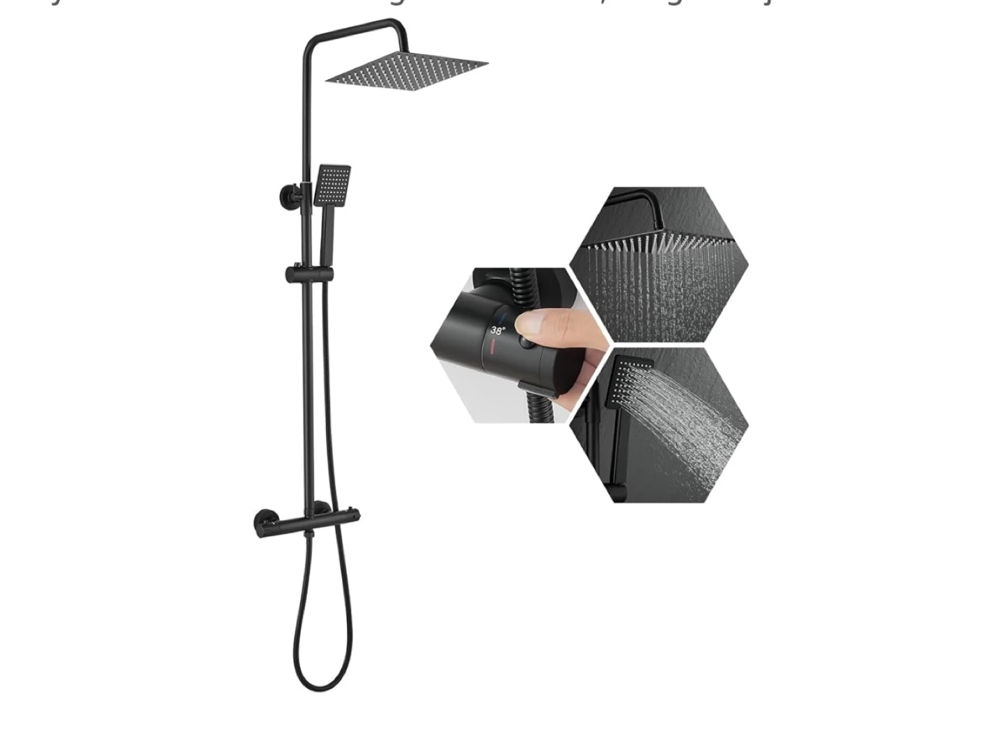 Thermostatic Shower /Rainfall and Handheld Heads