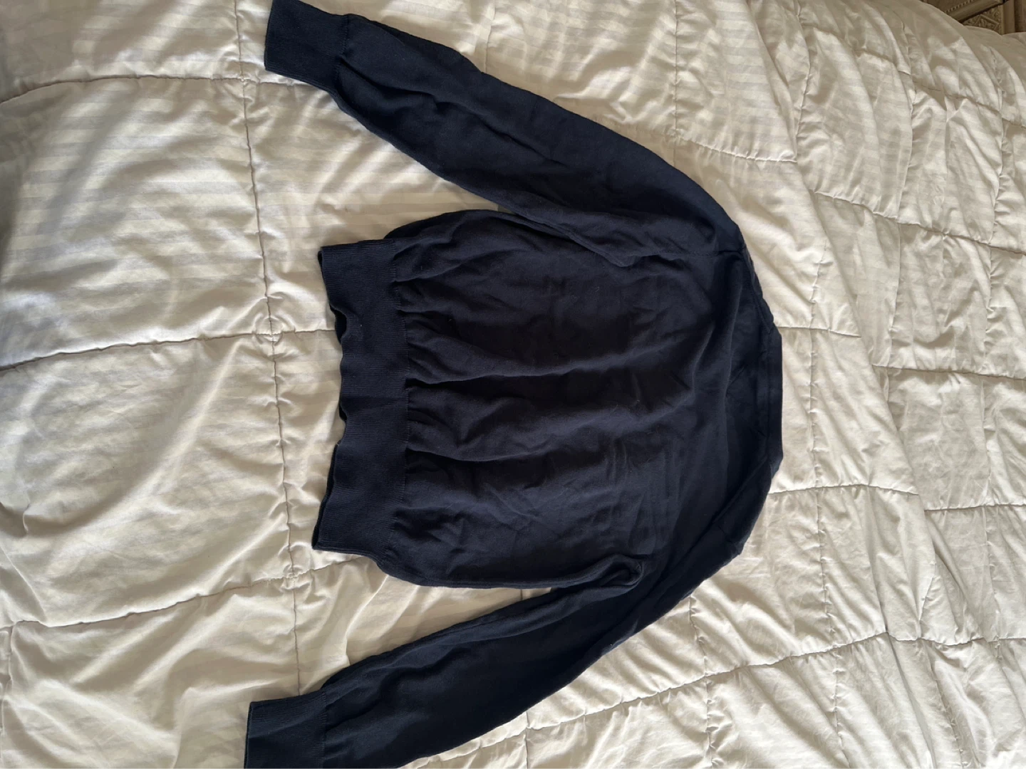 Tommy Hilfiger V-Neck Sweater - Navy Blue - Size S/P - photo 3