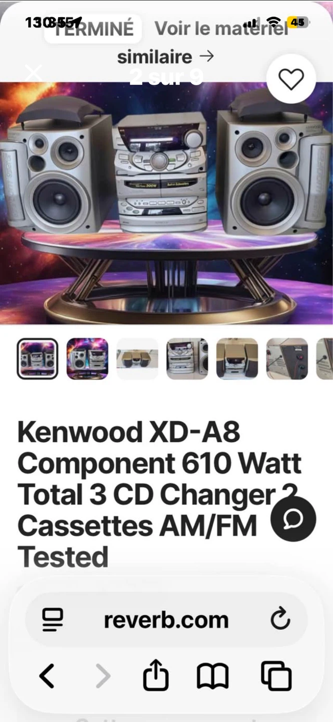 Système audio Kenwood XD-A8 610W AM/FM