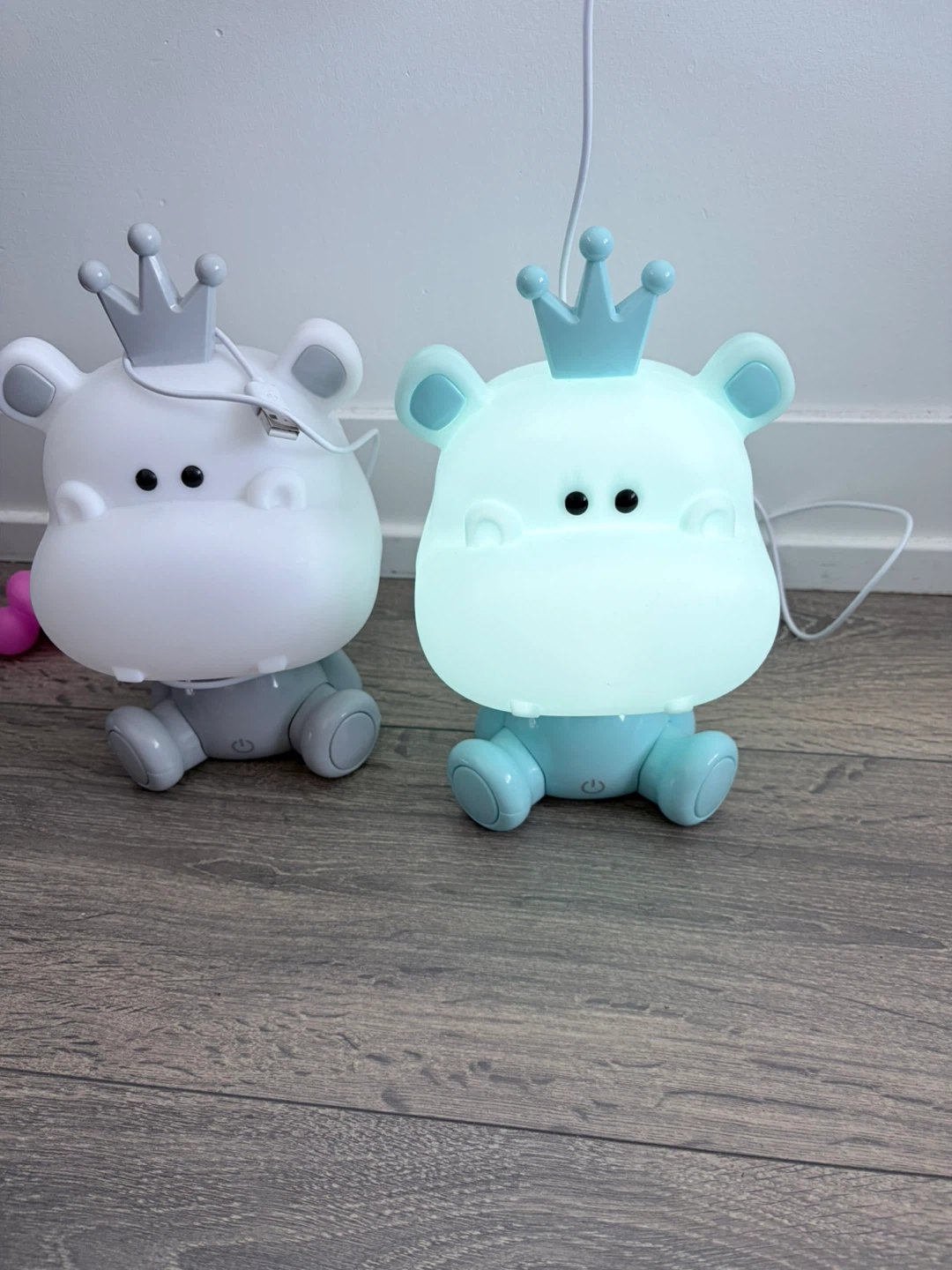 Hippo Night Light - Blue - photo 2