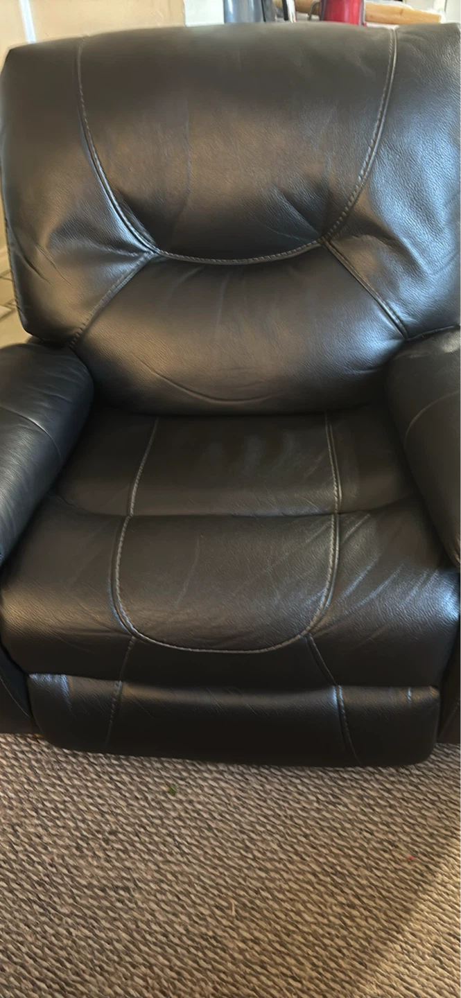Black Leather  Chair - photo 3