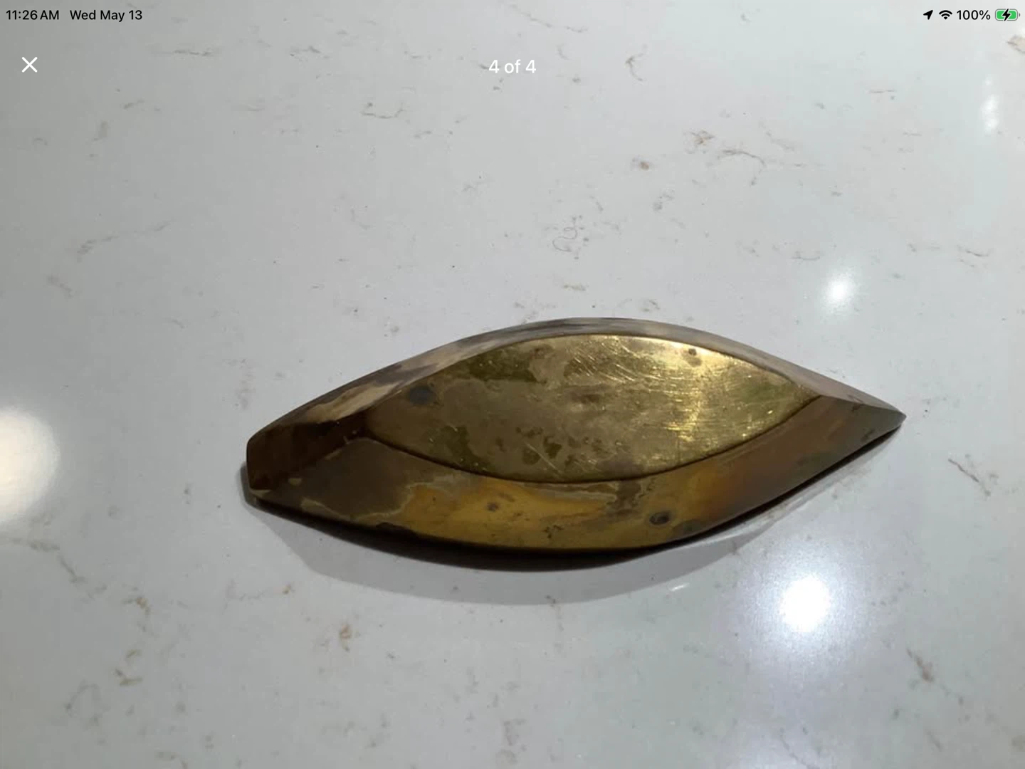 Vintage Brass Canoe - photo 4