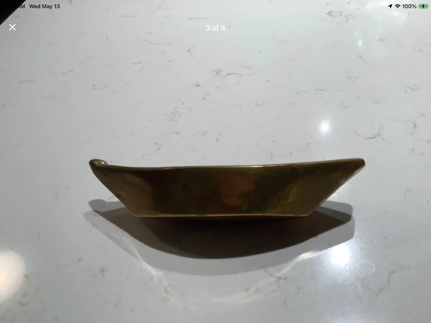 Vintage Brass Canoe - photo 3