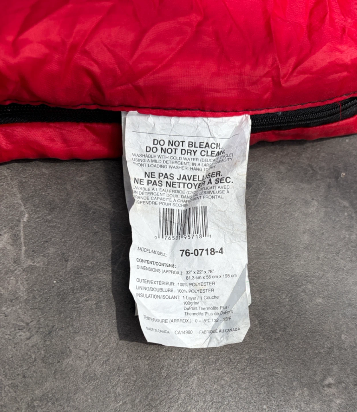 Coleman X-cursion Sleeping Bag 0C to -5C - photo 5