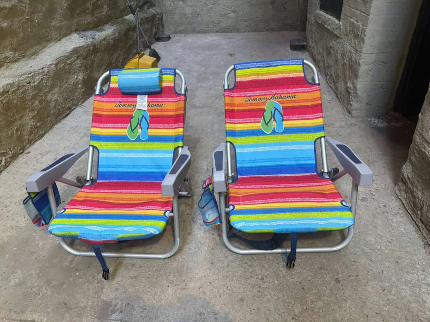 Tommy Bahama Beach Chairs - Set of 2 - Rainbow Stripe - photo 4
