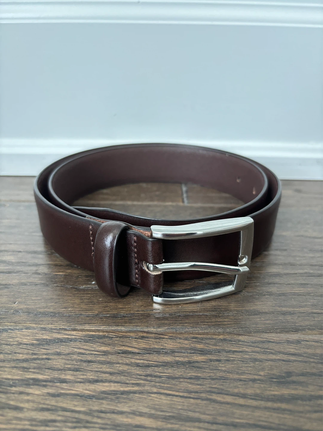 H&M Men's Brown Split Leather Belt