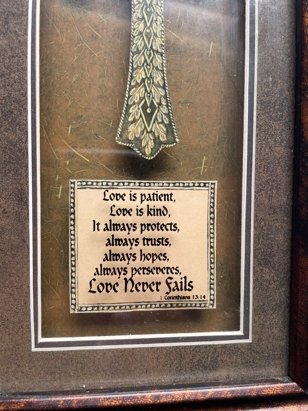 Framed Decorative Cross with Bible Verse - photo 4
