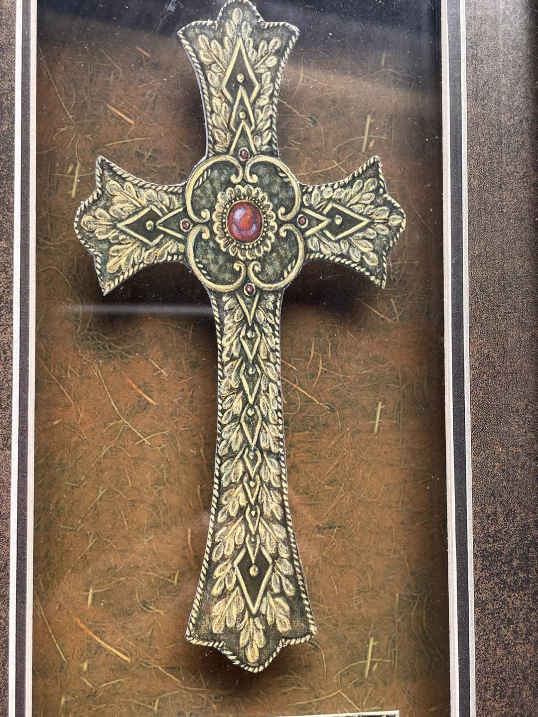 Framed Decorative Cross with Bible Verse - photo 3