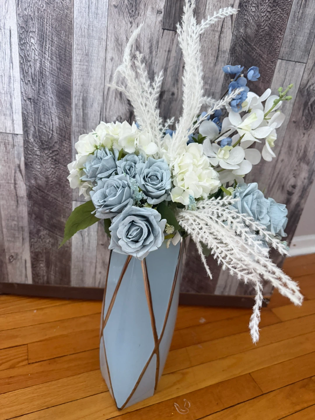 Dusty Blue curtains and decor - photo 3