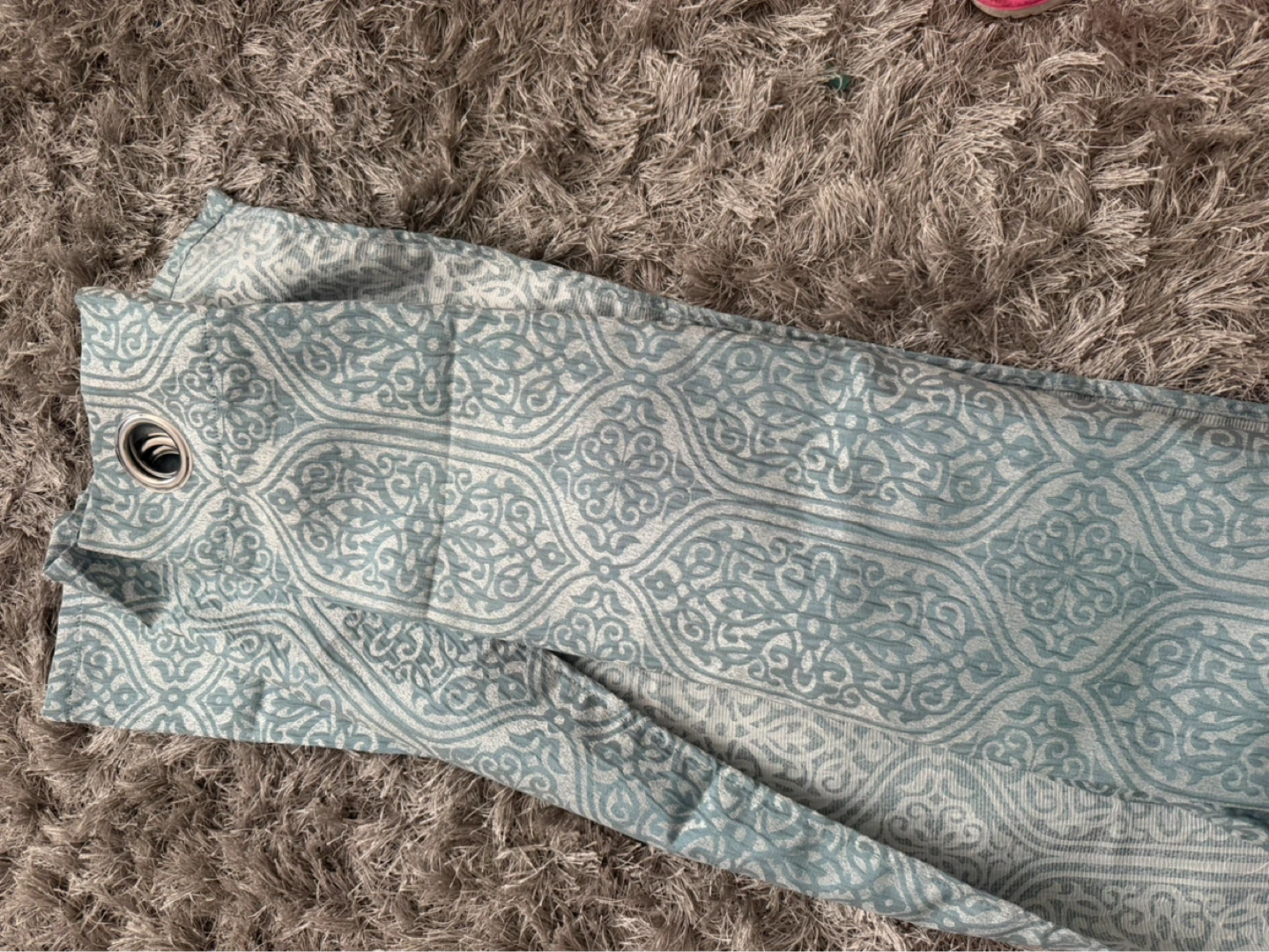 Dusty Blue curtains and decor