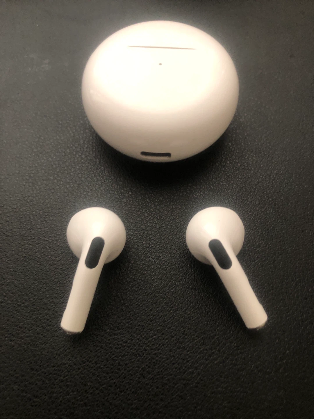 White Wireless Earbuds with Charging Case