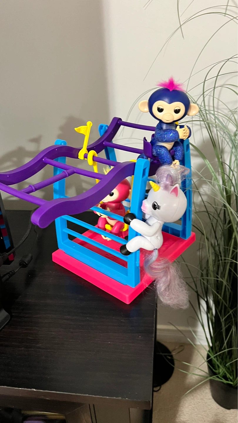 3 fingerlings on a swing