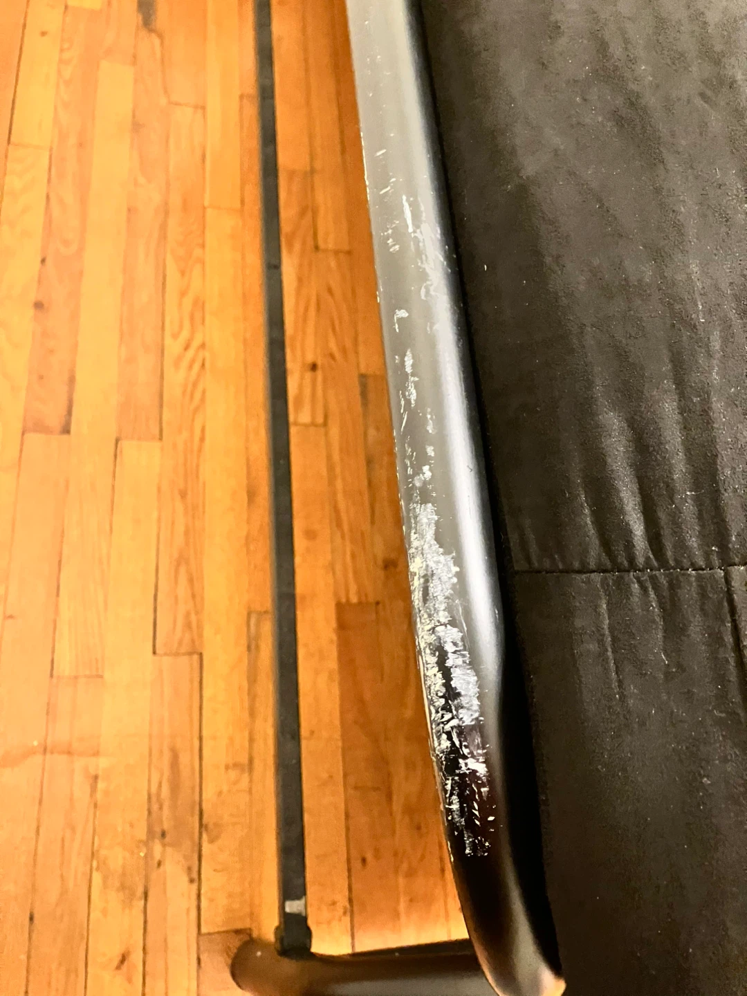Black Full Size Futon Sofa Bed with Metal Frame - photo 4