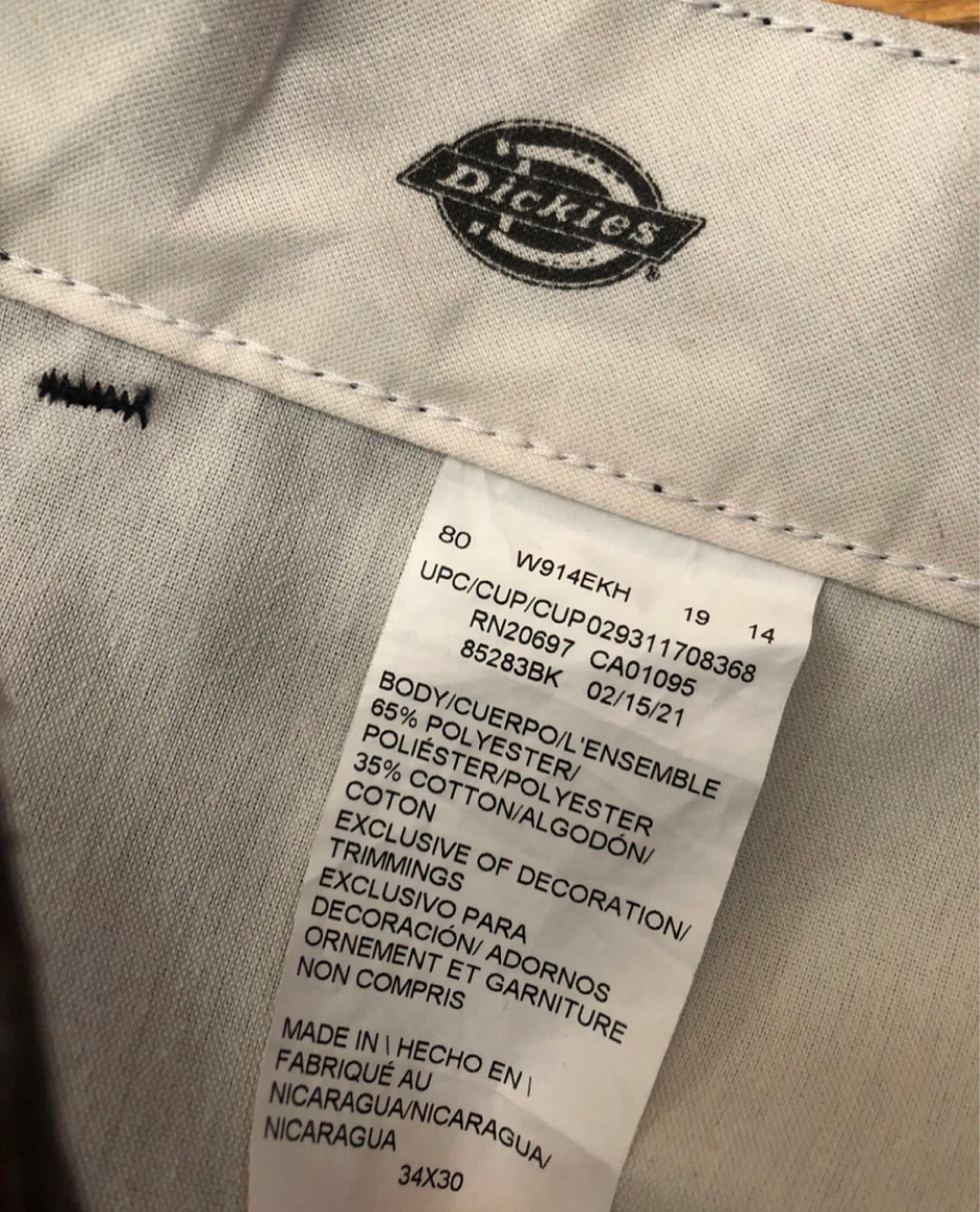 Dickies Black Work Pants (34W x 30L) - photo 5