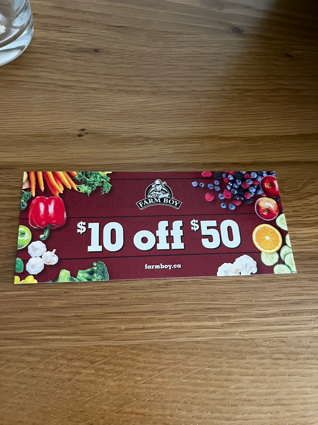 $10 off $50 Farm Boy coupon