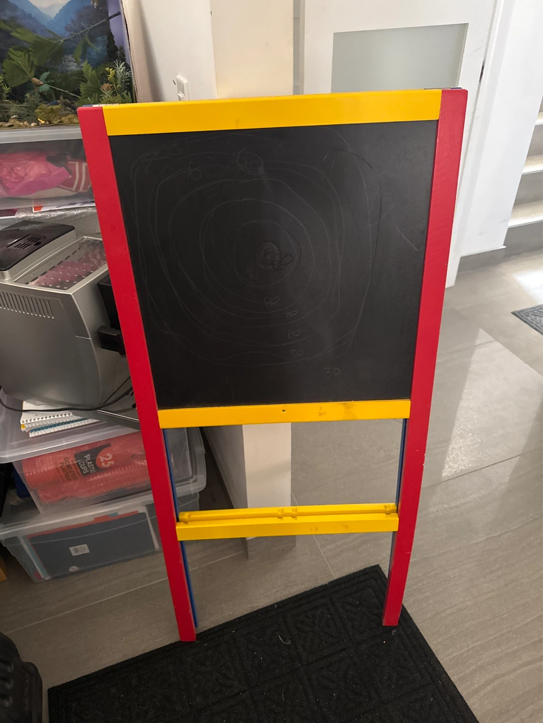 Kids Easel with Chalkboard