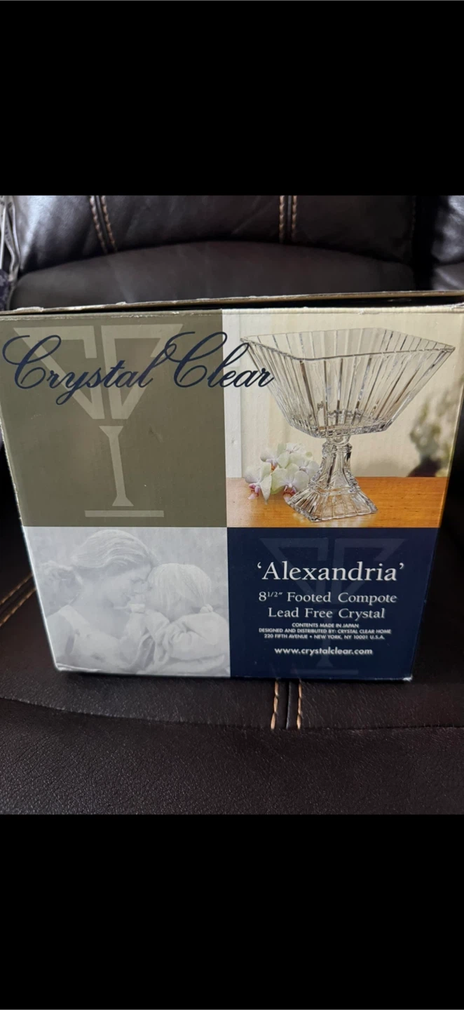 Crystal Clear Alexandria 8.5" Footed Compote - photo 2