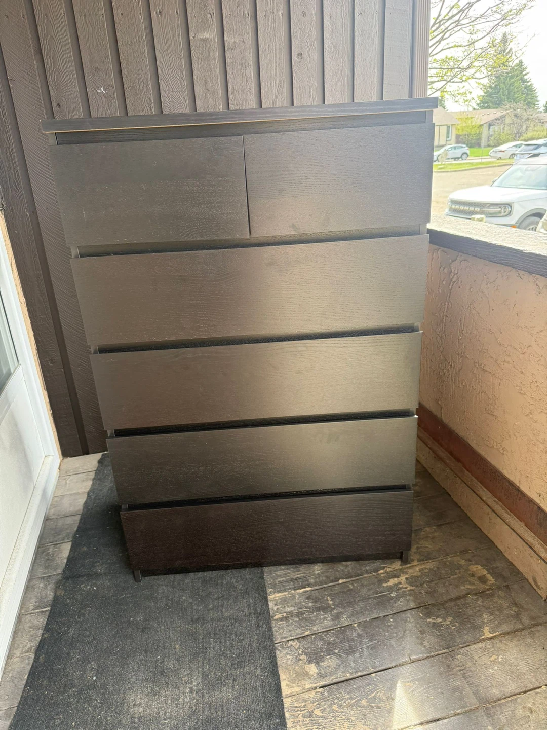 Ikea malm Dark Brown 6-Drawer Dresser