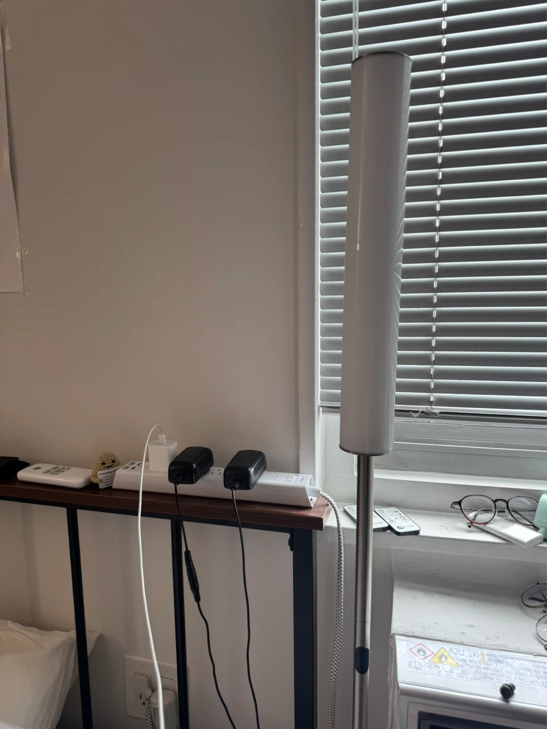 2 O'Bright LED Cylinder Floor Lamp with Remote - Brushed Nickel - photo 3