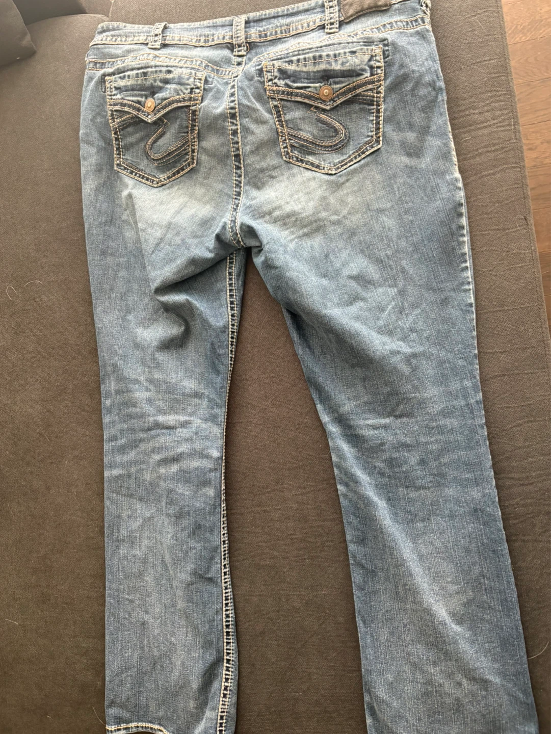 SZ30 L33 Vintage Y2K Silver Jeans Women's Bootcut Jeans