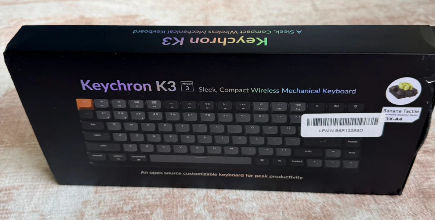 Keychron K3 Version 3 Sleek,  Wireless Keyboard