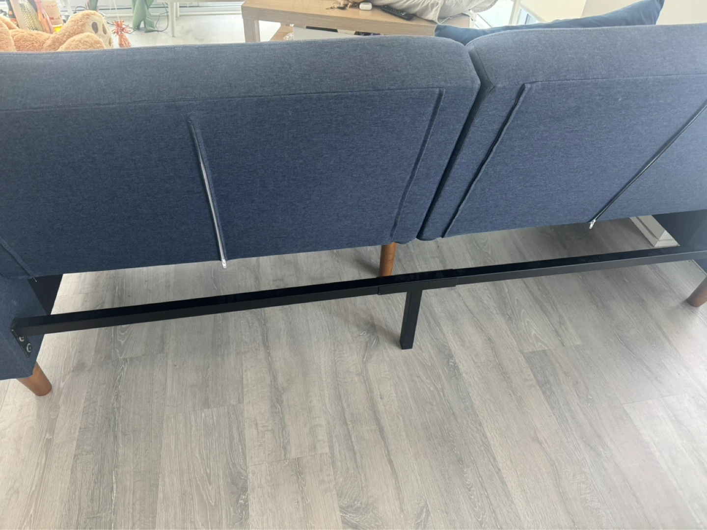 Navy Blue Sofa Couch - photo 4