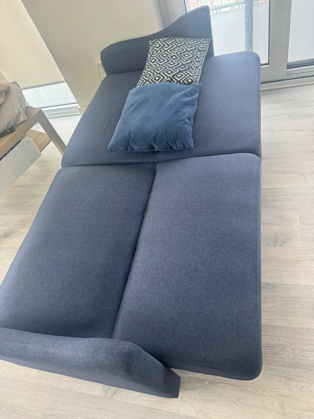 Navy Blue Sofa Couch - photo 3