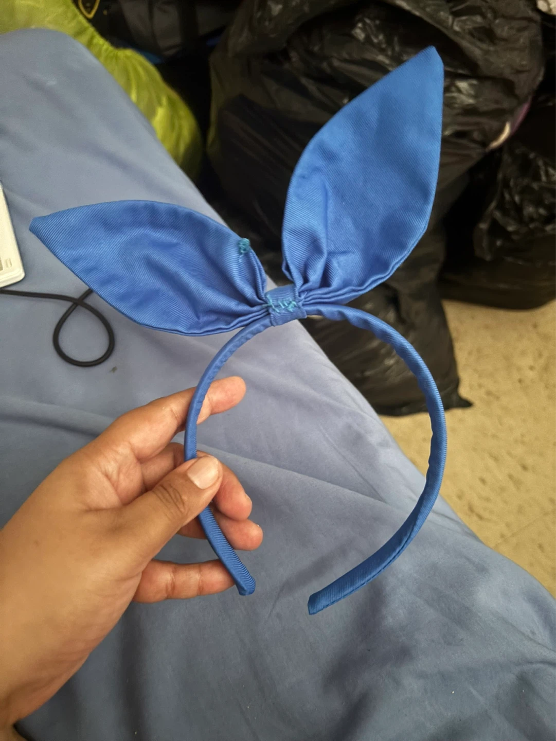 Blue bow  Headband