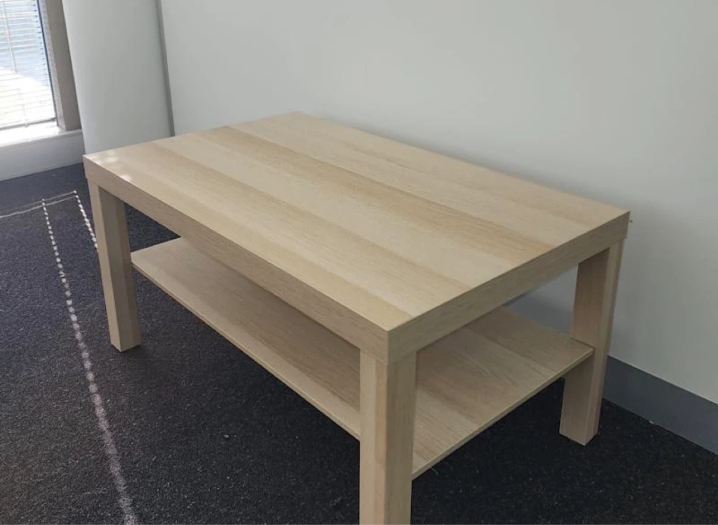 Wooden Coffee Table with Shelf