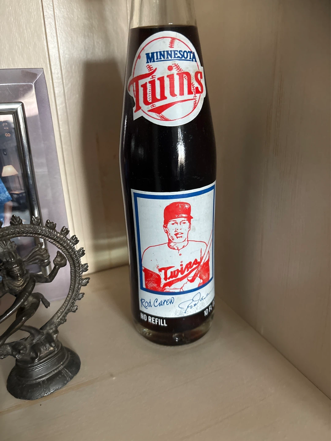 Minnesota Twins Rod Carew Soda Bottle